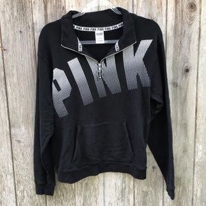 PINK half zip sweatshirt